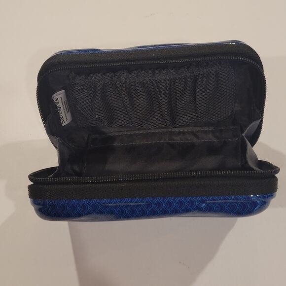 Samsonite ANA First Class Blue Black Zip Travel Case Amenity Toiletry Bag Pouch - Picture 7 of 10